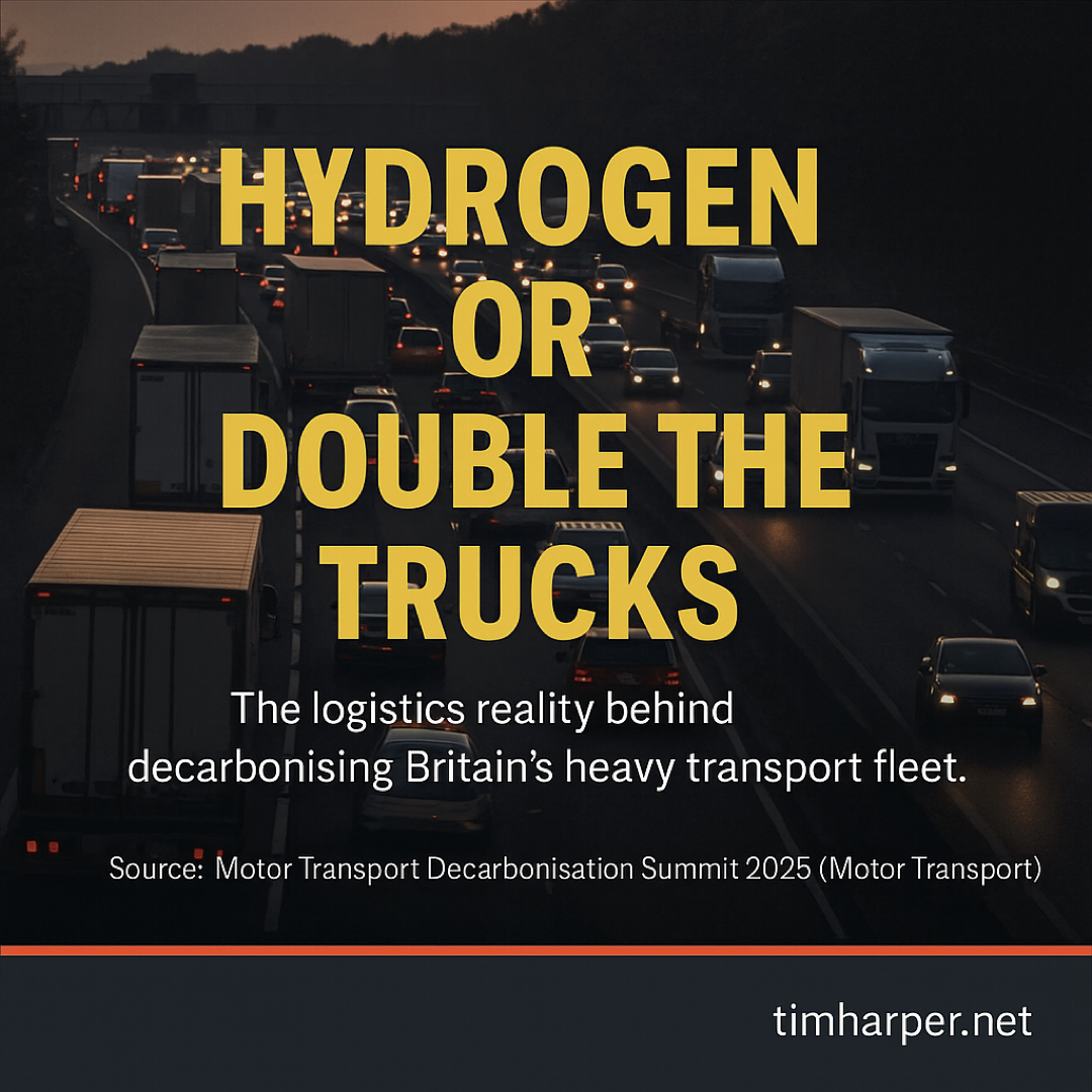 Hydrogen HGV decarbonisation UK – the logistics reality behind keeping freight moving without doubling the fleet 3 Hydrogen or Double The Trucks