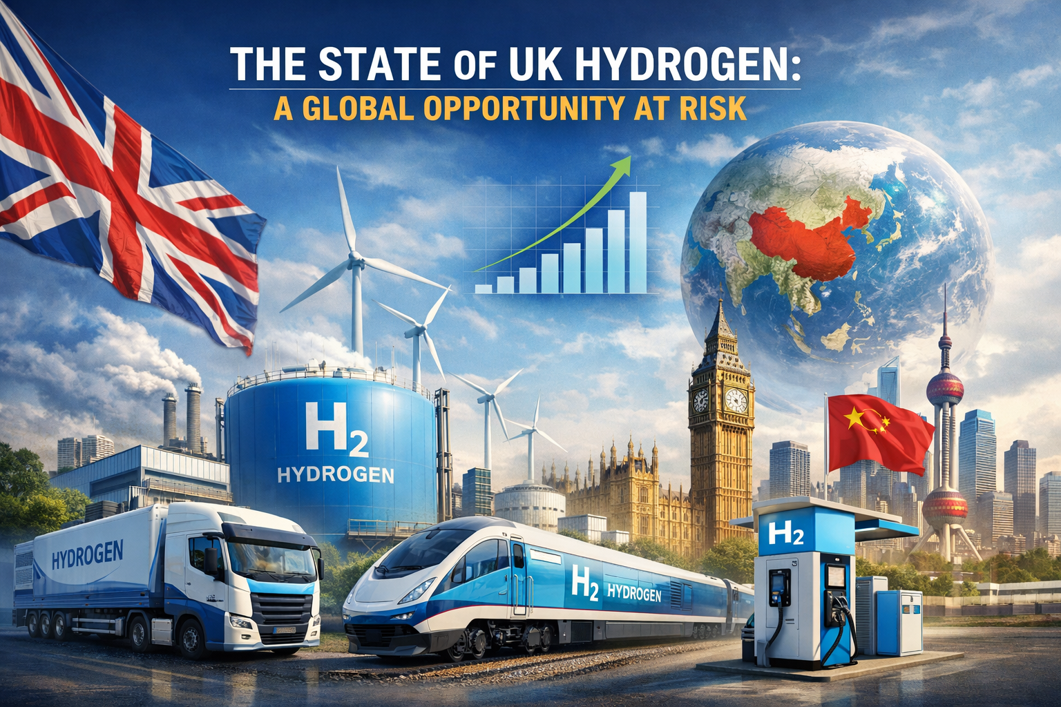 The State of UK Hydrogen: A Global Opportunity at Risk 2 UK Hydrogen policy failures risk making Britain a hydrogen backwater while China and Europe forge ahead in a $300bn+ market.