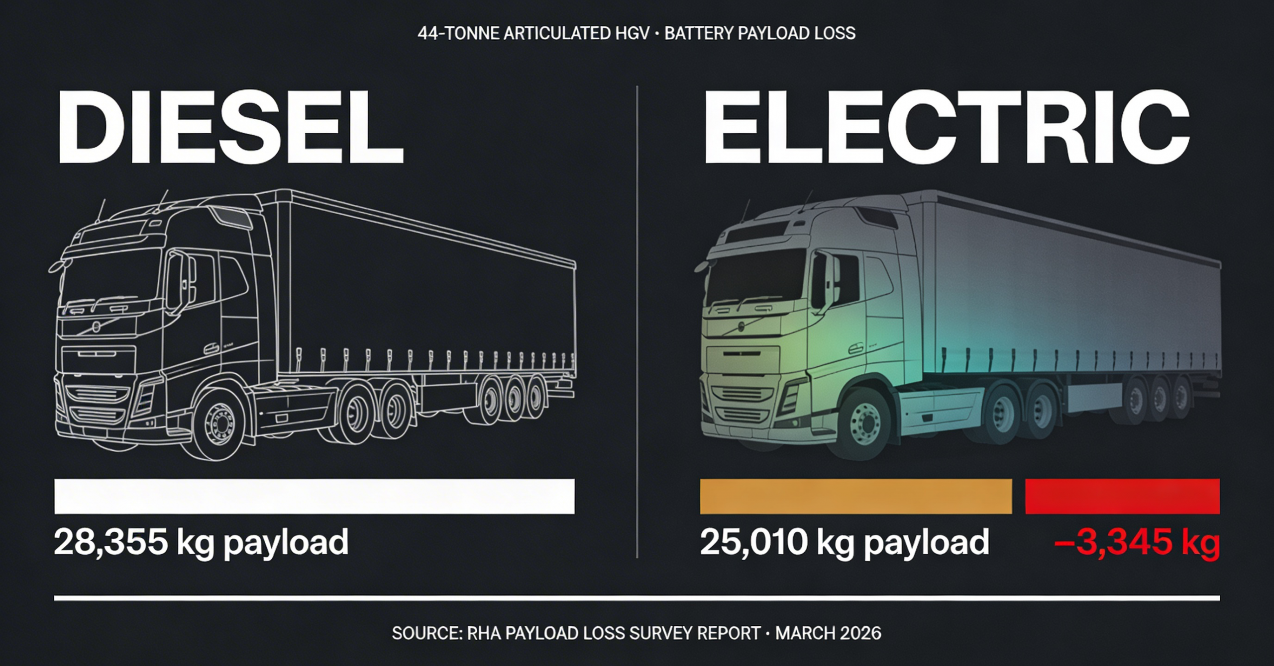 Battery Payload Loss: What the RHA Debate Reveals About Electric HGV Economics 7 Battery Payload Loss Illustration