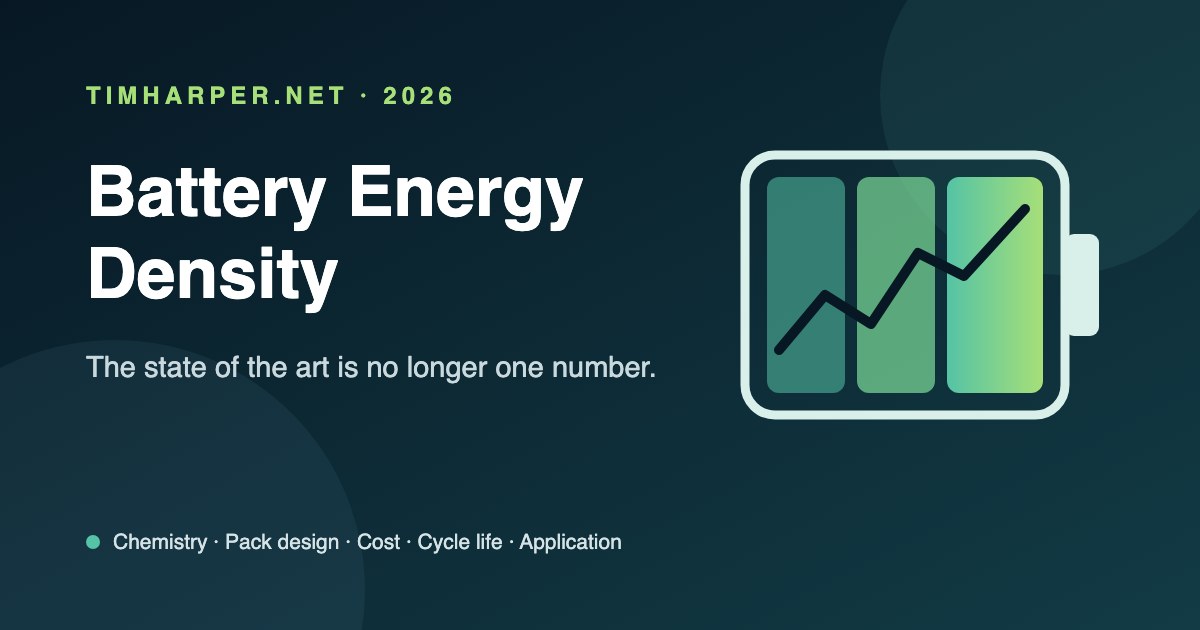 Battery Energy Density in 2026: State of the Art and Future Pathways 2 Comparison of lithium-ion, solid-state, sodium-ion and other battery energy densities in 2026